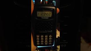 123.450Mhz. Yaesu FT-60