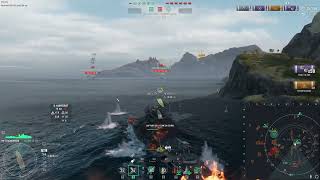 WOWS Schlieffen, 236k, 2 kills , idiot in CV, lost