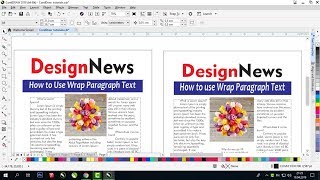 Wrap Paragraph Text in CorelDraw