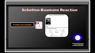 Schotten-Baumann Reaction II Mechanism II PDF Concise Notes Link in description