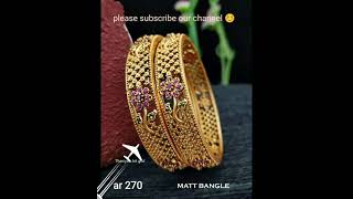 ❣️latest Ruby gold Bangle Designs/2021 gold bangles design collection.