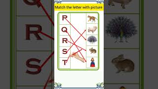 #shorts | match the letter with picture | alphabet matching | english worksheet | kavya ki classes |