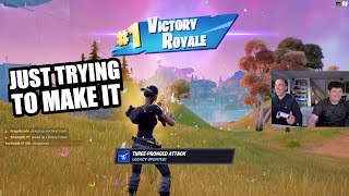 GETTING CARRIED to a Fortnite Victory Royale