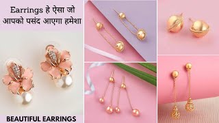 Gold & Pearl Latest Design Beautiful Earrings Collection | @YourChoiceBySanshree