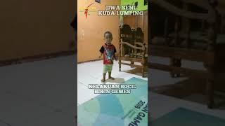 Kelakuan Bocil Nari Kuda Lumping Bikin Gemes#shorts