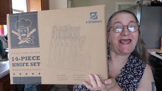 Piklohas 14 Piece Knife Set with Magnetic Holder unboxing and first impression