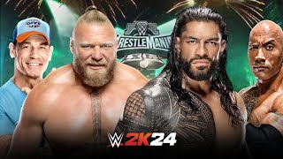 WWE 2K24 ROMAN REIGNS,CODY RHODES,THE ROCK,JOHN CENA LIVE STREAM