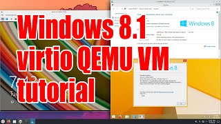 Windows 8.1 64 bit QEMU virtio VM tutorial for beginners - October 2024 - b0503556