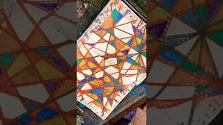 Geometric Art-Easy Art Therapy #arttherapy #easyart #geometricart #dailyart #shorts #abstractart