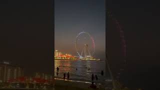 Beautiful night view of Ain Dubai | World’s highest observation wheel  #shorts