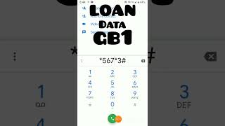 airtel DATA 1GB loan cade   #shots #loan #data