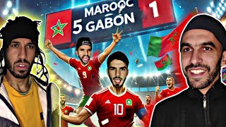 المغرب يسحق الغابون 🇬🇦 بخماسية تاريخية 🇲🇦 جهد جاي من التوني الجديد ديال المنتخب 😂