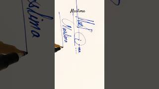 Muslima name Signature Style/Best Signature idea#Viralshorts