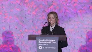 Jodie Foster Presents the 2024 Vanguard Award for Nonfiction to Maite Alberdi