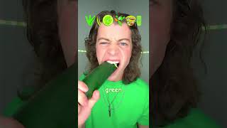 giant green food asmr