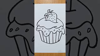 cup cake 🎂 drawing #shorts