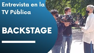 Backstage de la entrevista en la TV Publica del Gobierno de la Ciudad