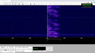 Russian S06s "Russian Lady" number station at 8680 kHz (long message)