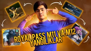 🔥 ROYAL PASS M11 VA M12 YANGILIKLAR | YANGI EMILIA PERSONAJ | YANGI TEDDY KOMPANION | RP YANGILIKLAR