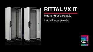 Rittal's VX IT how to video - mounting of vertically hinged side panels