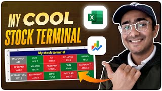 I built my own Stock Market Terminal on MS Excel [New Research]🔴