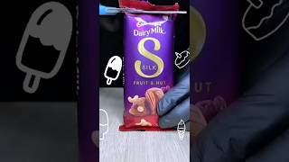 Dᴀɪʀʏ ᴍɪʟᴋ ᴄʜᴏᴄᴏsʜᴀᴋᴇ ᴀsᴍʀ ll reverse Asmr ll #food #cooking #asmrfood #dairymilk #shorts