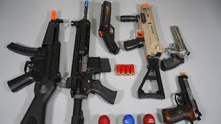 Shell ejecting Granade Launcher Nerf Gun - Toy Gun -Airsoft GBB HK416 - Realistic Toy Gun Collection