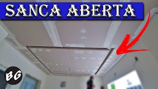 SANCA DE GESSO ACARTONADO DRYWALL EM TELHADO OU LAJE COMO FAZER