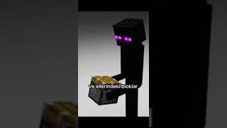 ENDERMANLERİN EN KORKUTUCU SIRRI 👻 #minecraft