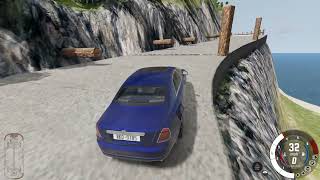 BeamNg Drive  Terrain Test Course Part 53 Rolls Royce  Attempt 1