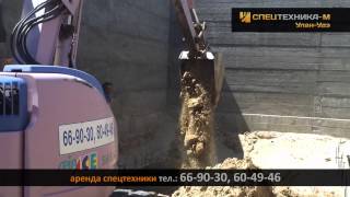 Работа мини экскаватора Sumitomo excavator