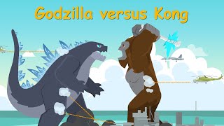 Godzilla vs kong  | Nursery Rhymes & Kids Songs