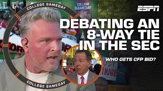 SEC CHAOS 🤯 McAfee & Saban unravel an 8-WAY TIE scenario + Who gets the edge? | College GameDay