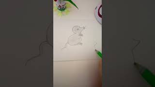 how to draw mouse 🐁 (rat) #viral #youtubeshorts #drawing #painting #shorts