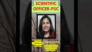 Scientific officer crash course