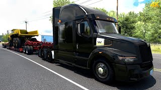 Driving Westernstar 57X - Texas DLC - American truck simulator 4K Gameplay