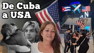 VIAJE DE CUBA A ESTADOS UNIDOS 🇨🇺✈️🇺🇸. Así se cumplió el sueño de mi MAMÁ ✨.