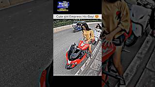 @RajaDc77💥😍 Cute Girl empress ho Gayi 😛😘😍|#shorts #funny #viral #bike #rider #girl #motovlog