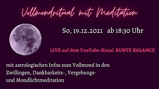 Vollmond in den Zwillingen | Ritual & Meditation | Vergebung, Loslassen