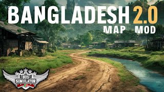 Bangladesh 2.0 Map Mod For Bus Simulator Indonesia || Bangladesh map mod for bussid|| bd traffic mod