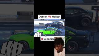 1,300hp Hellcat Redeye vs Demon 170 $7k POT🤯!! #youtubeshorts #hellcat