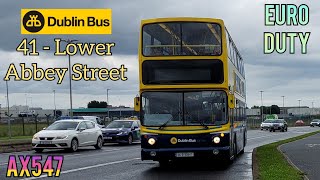 *Euro Duty* Dublin Bus Ride #320: Volvo Alexander-Dennis B7TL AX547, Route: 41 Towards: Lwr Abbey St