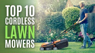 Top 10: Best Cordless Lawn Mowers of 2023 / Electric Lawn Mower Kit for Garden, Yard and Farm