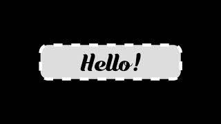 Animated Hello Chat Pop Up Overlay | Free Stock Footage