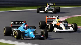 As A Backmarker, It's Always More Scary When Ayrton Senna Overtakes You. Assetto Corsa Racing.