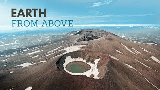 Ambient drone video. Earth from above.