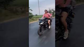 R15 modified on girl riding || girl bike riding video || teri bawo me jina hai || Princi Sanju 99