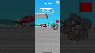 Draw bridge puzzle game level 1924 #gaming #drawing #Shorts