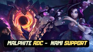 Series Strange Duos - MALPHITE ADC & NAMI SUPPORT #leagueoflegends  #lol #gaming