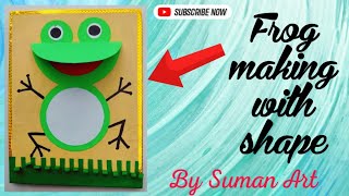 #maths tlm  # maths project for kids ||   shape activity || frog making with shape's ..